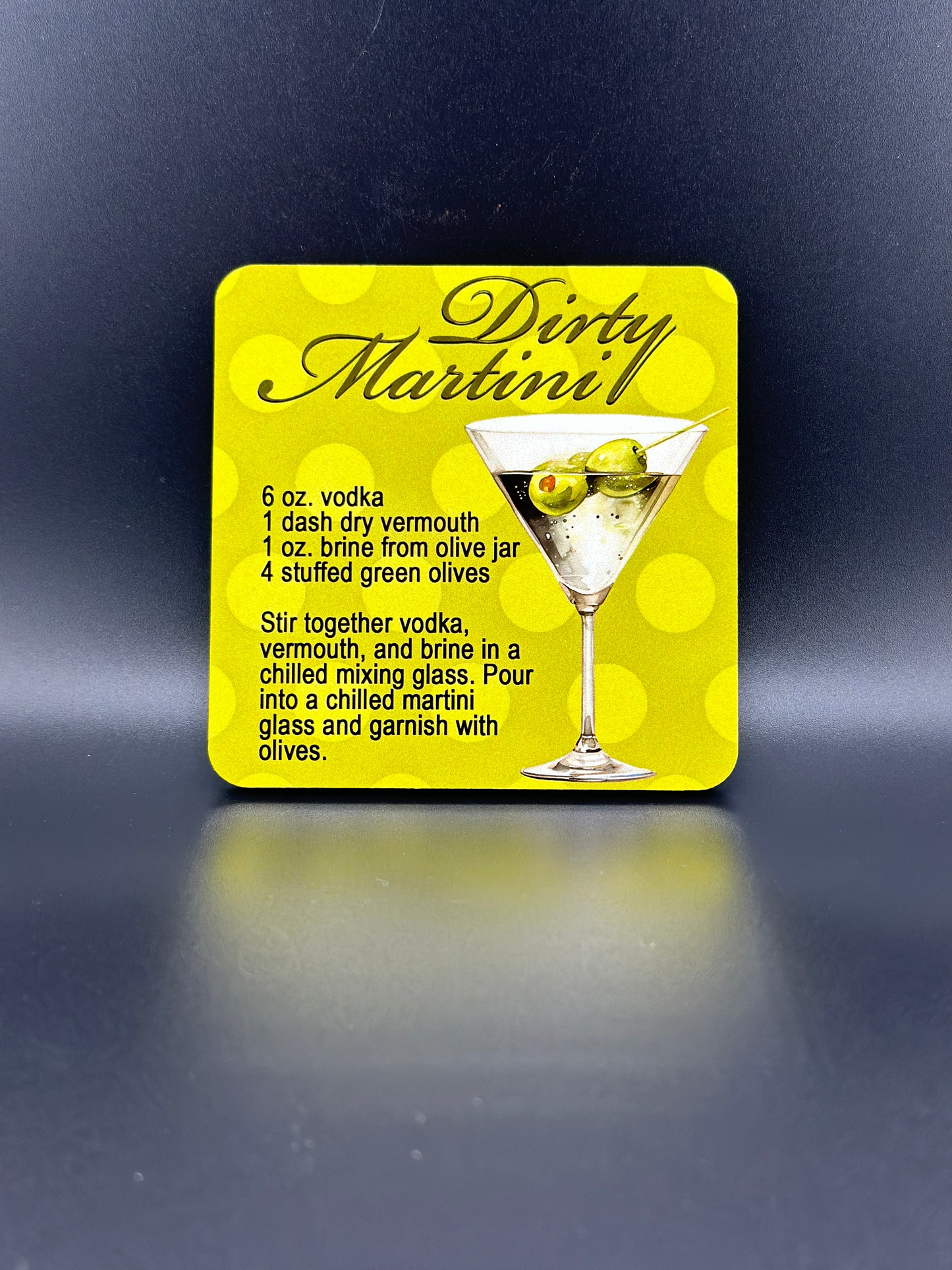 Cocktail Recipe Coasters - SET OF 4!