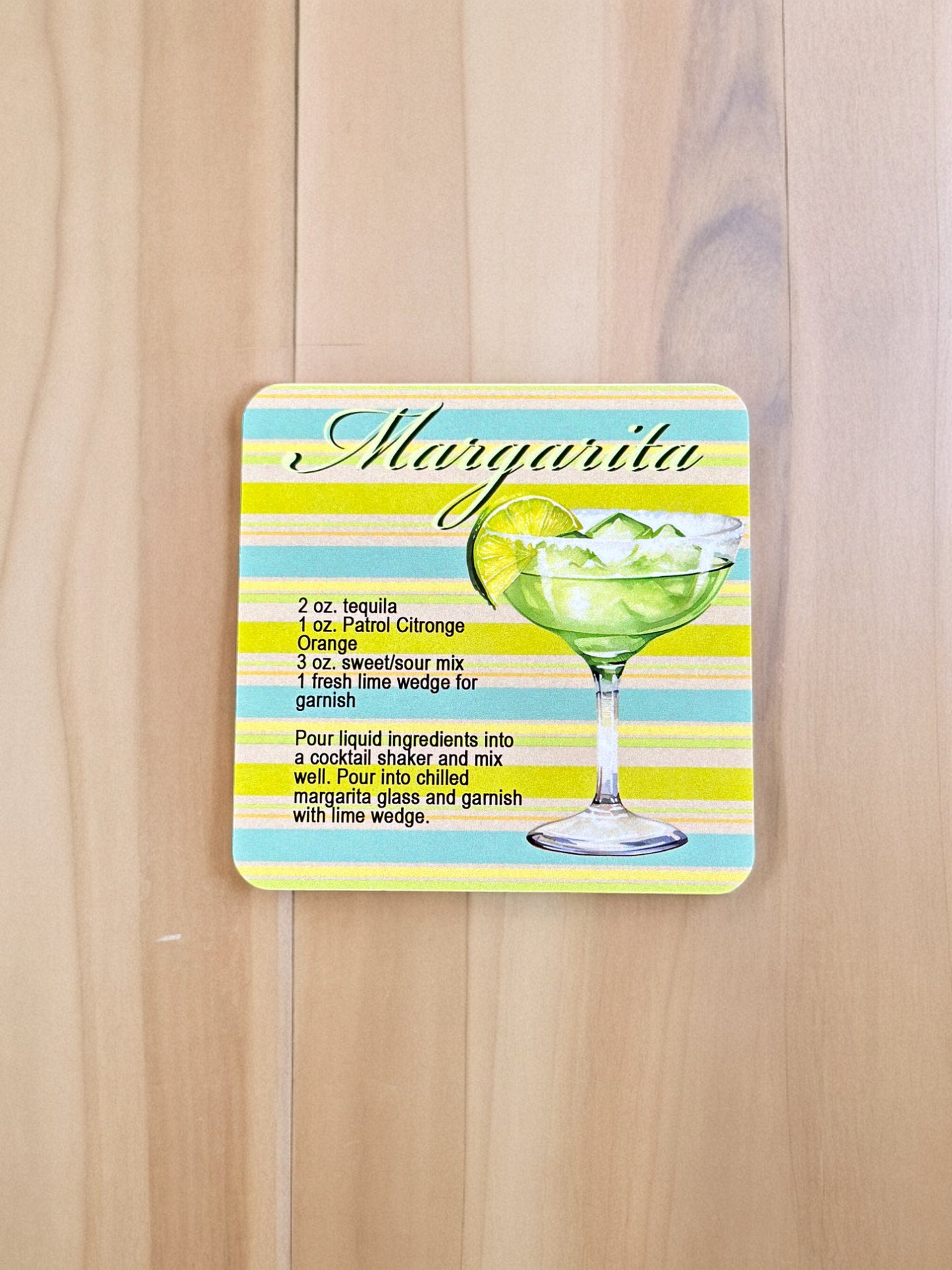 Cocktail Recipe Coasters - SET OF 4!