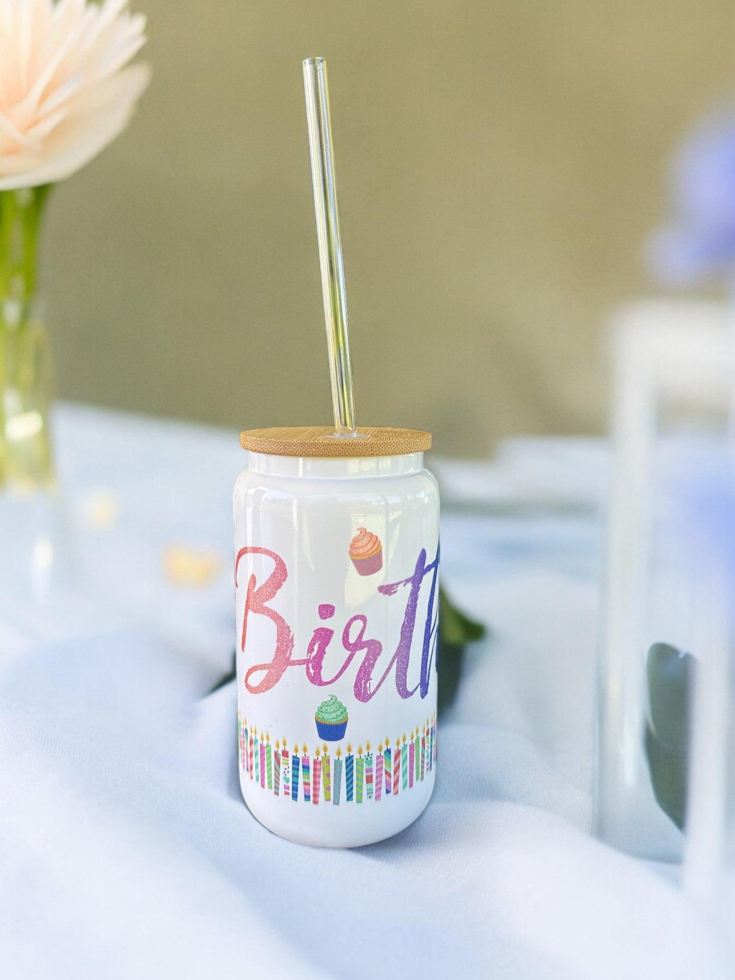 Birthday Glass Tumbler