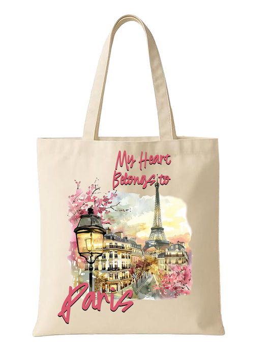 My Heart Belongs to Paris Tote Bag