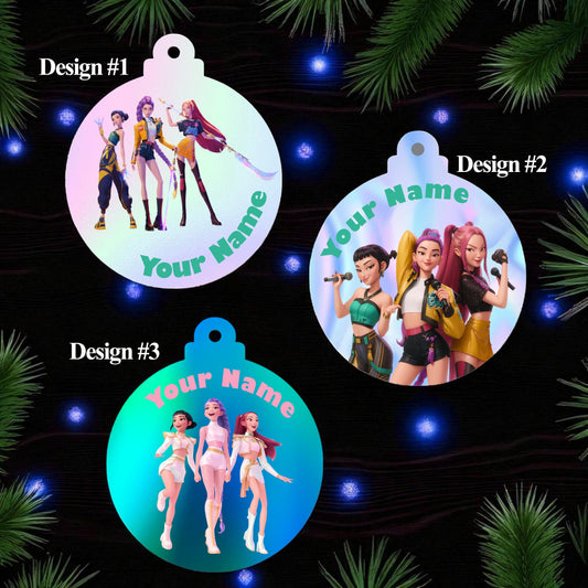 Personalized KPop Demon Hunters Ceramic Ornament