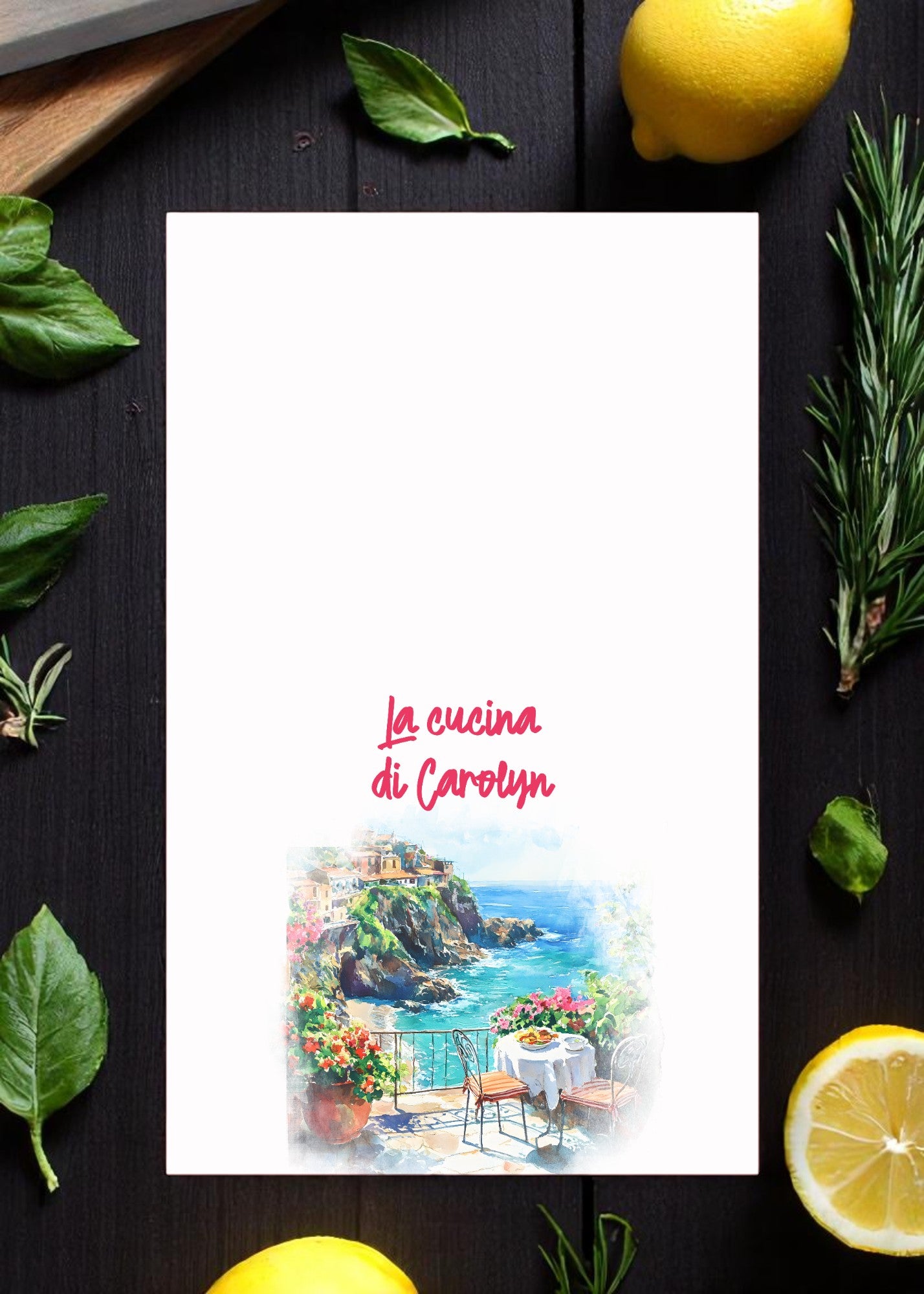 Personalized Italian Tea Towels - Set of 2!