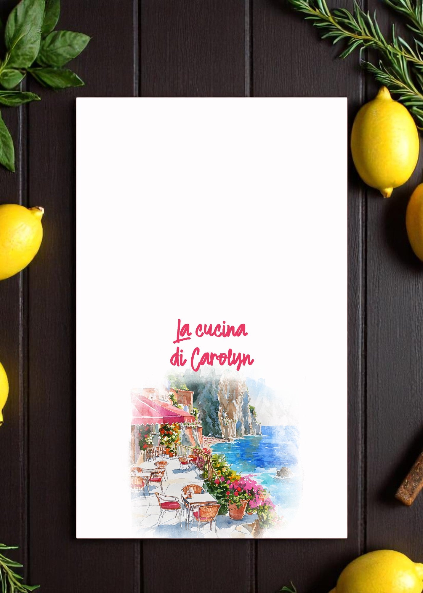 Personalized Italian Tea Towels - Set of 2!