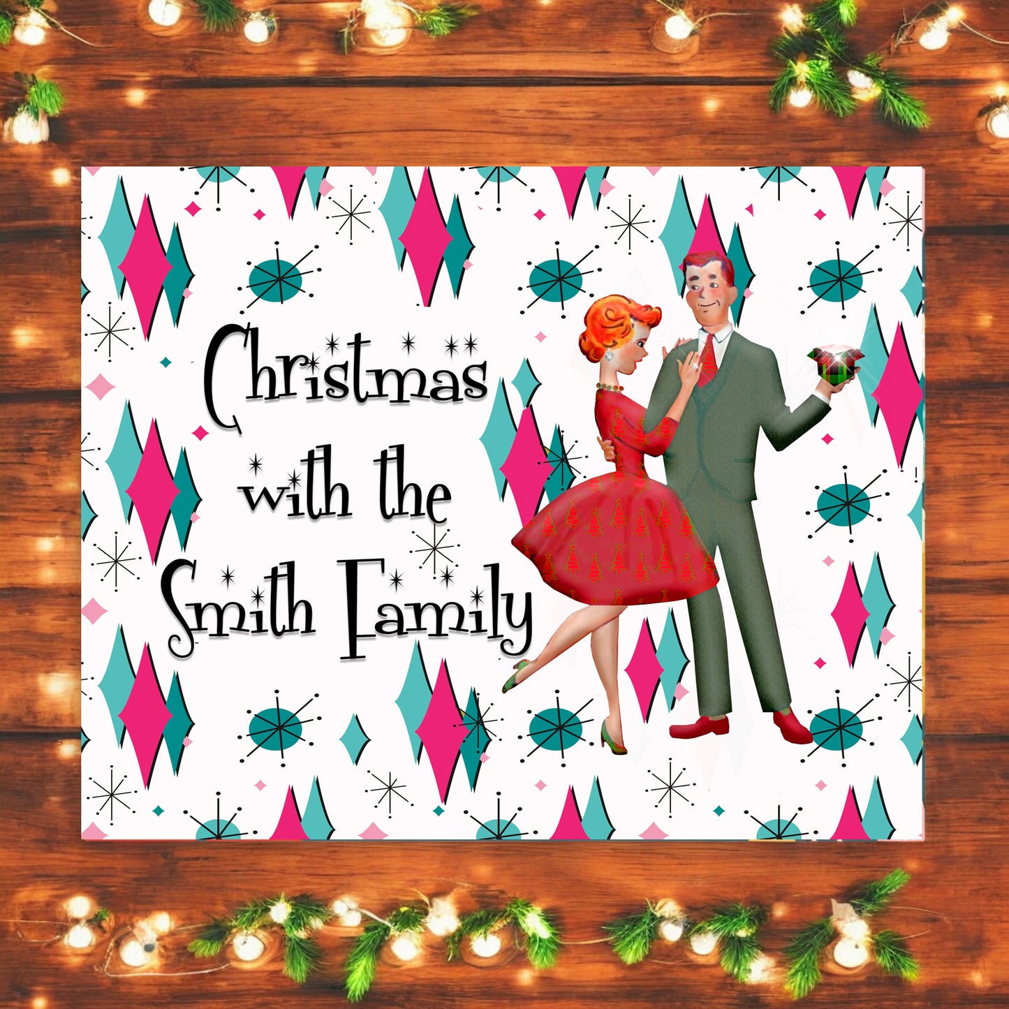 8" x 10" Customized MCM Metal Christmas Signs