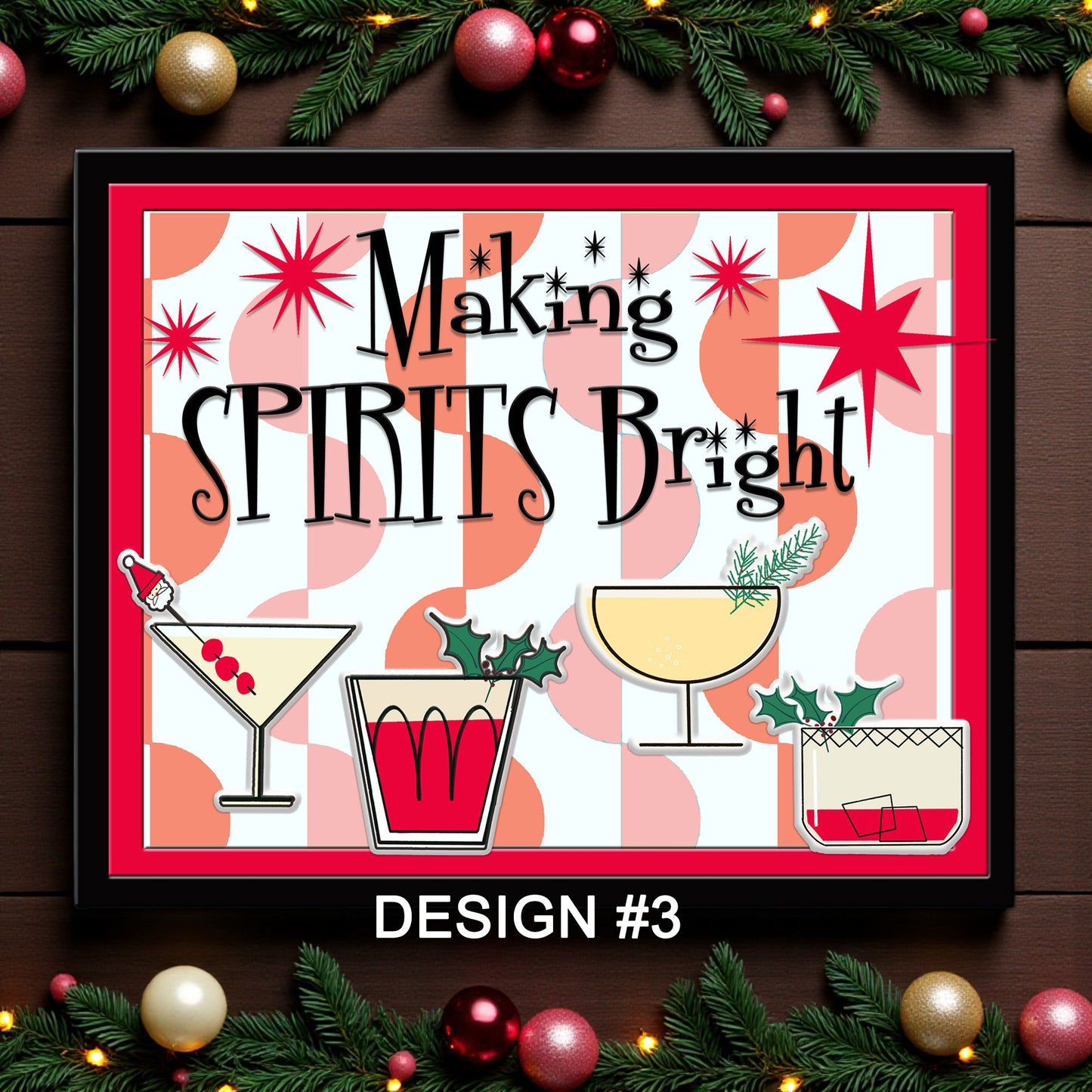 MCM Metal Christmas Sign