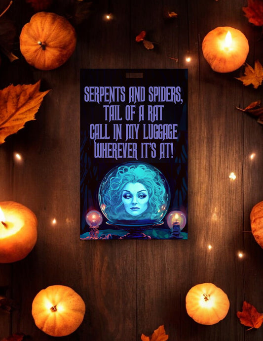 Personalized Madame Leota-Inspired Luggage Tag - Double Sided!