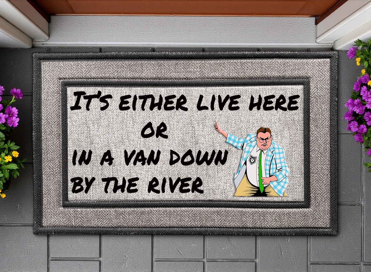 SNL's Matt Foley-Inspired Door Mat
