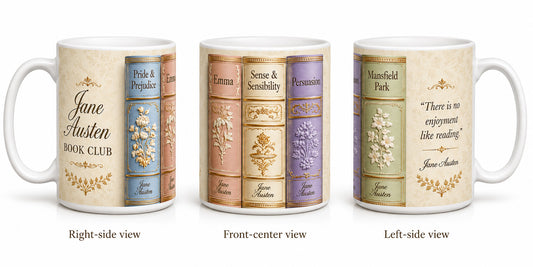 15 oz. Jane Austen Book Club Mug