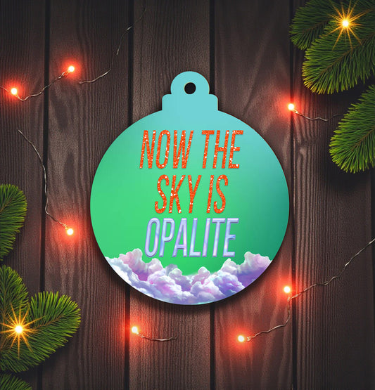 Now the Sky is Opalite Ceramic Ornament