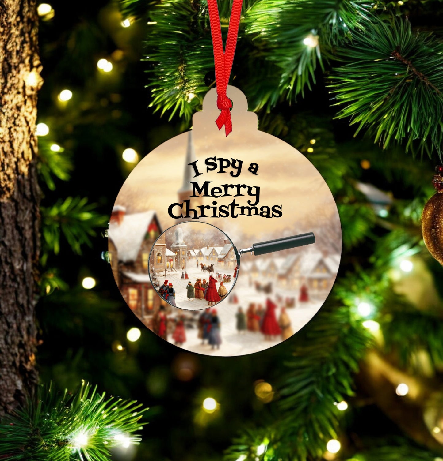 I Spy a Merry Christmas Ornament