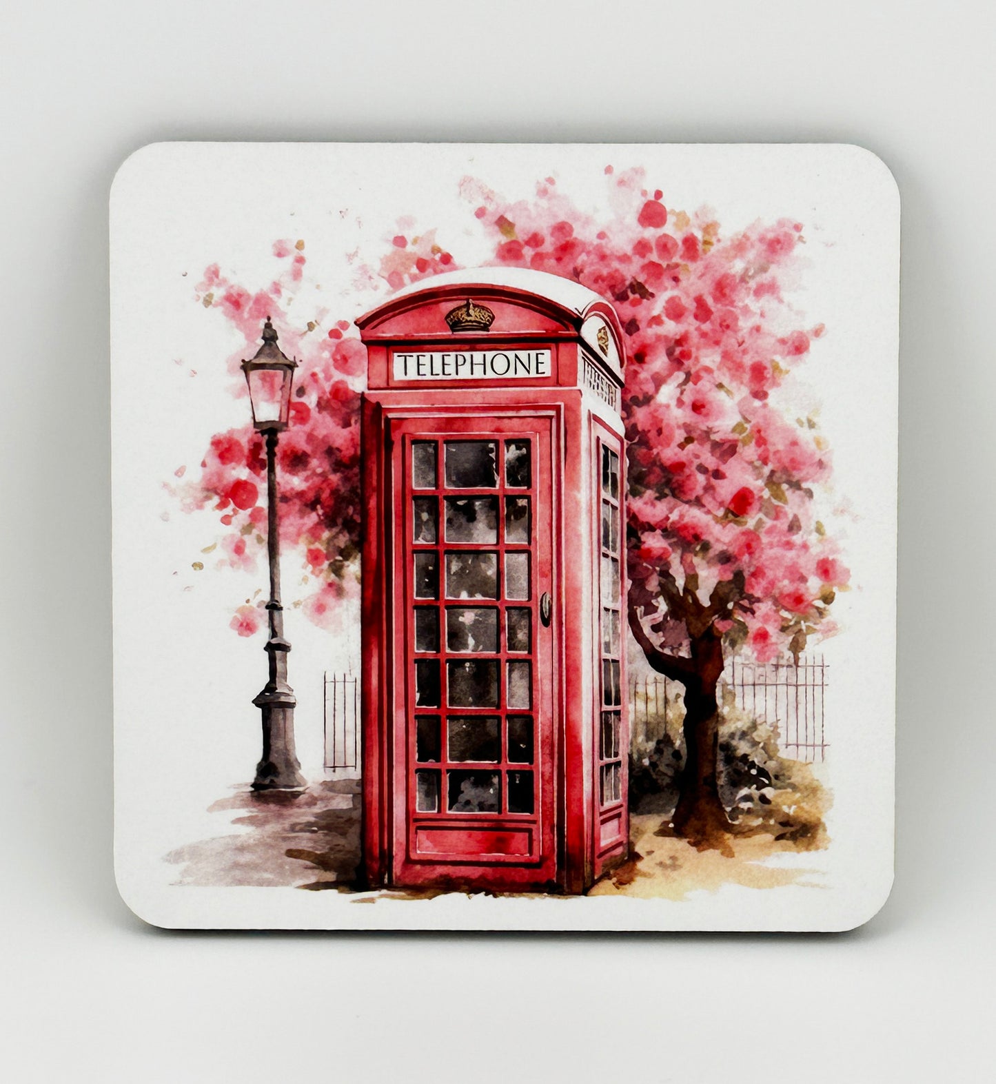 London England Pastel Coasters - SET OF 2!