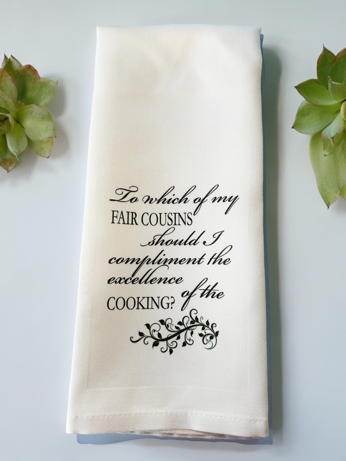 Pride and Prejudice Inspired Kitchen Towels - SET OF 2!