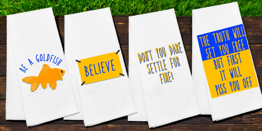 Ted Lasso-Inspired Kitchen Towels - Set of 2, 3, or 4!