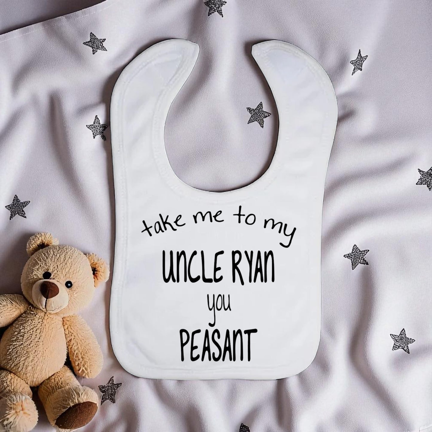 Customized Favorite Uncle Silk Touch Bib