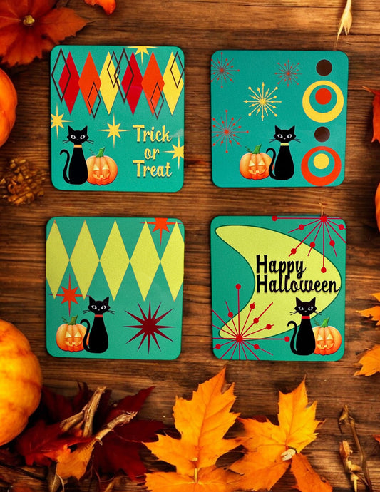 MCM Halloween Coasters - SET OF 4!