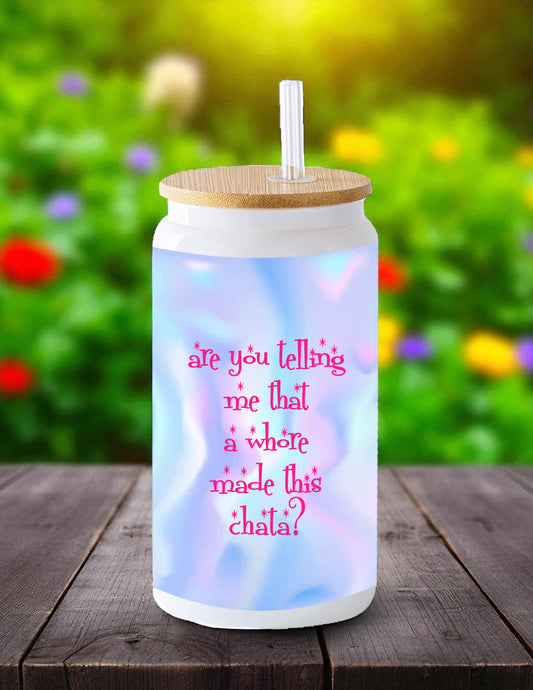 Horchata Whore Glass Tumbler