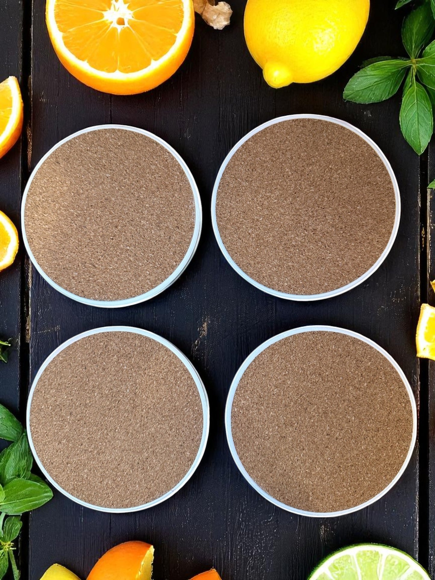These Gays White Lotus-Inspired Ceramic Coasters - Set of 4!