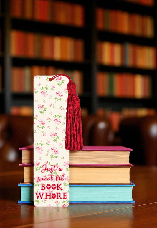 Sweet Lil' Book Whore Metal Bookmark