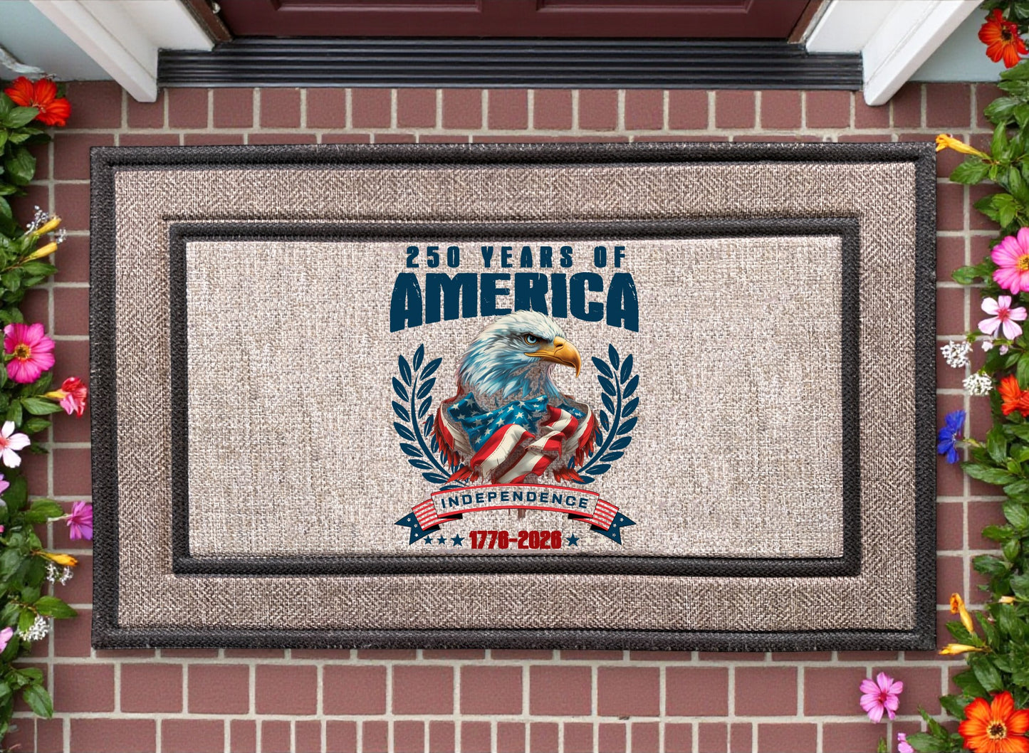 250 Years of America Door Mat