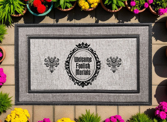 Welcome Foolish Mortals Haunted Mansion-Inspired Welcome Mat
