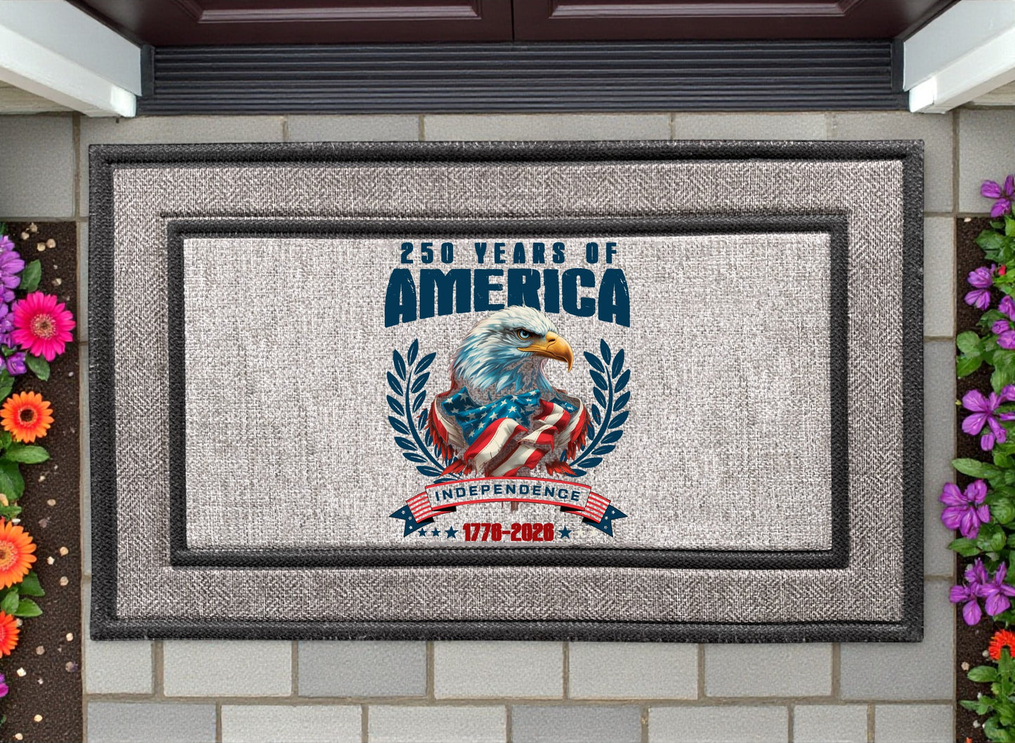 250 Years of America Door Mat