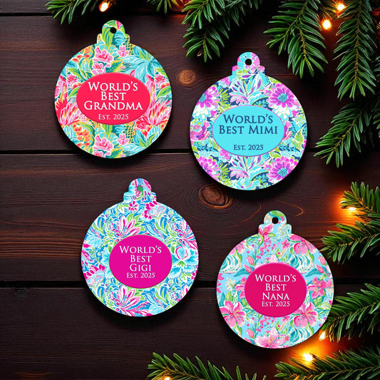 Customized Grandmother Ceramic Ornament