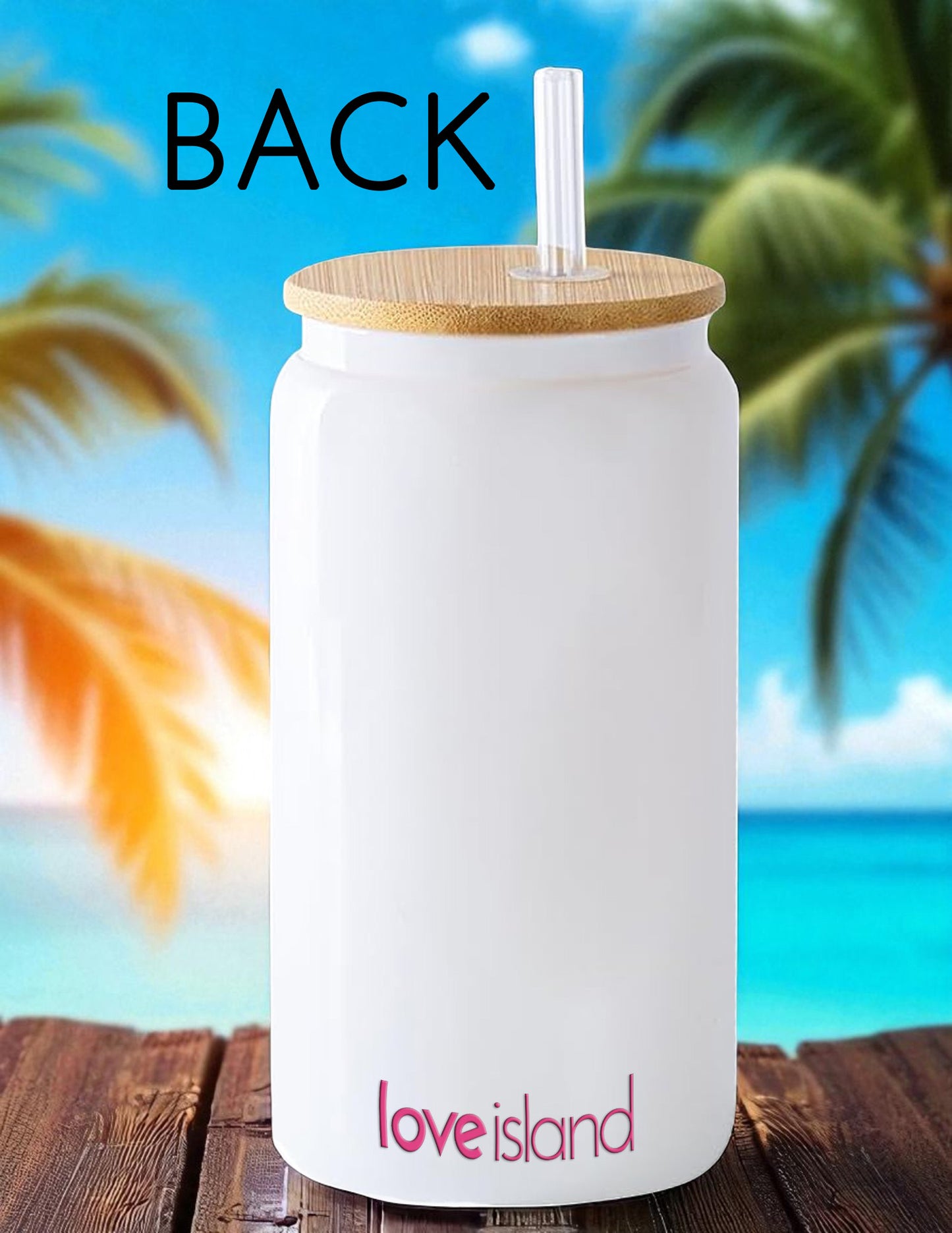 Personalized Love Island-Inspired Tumbler