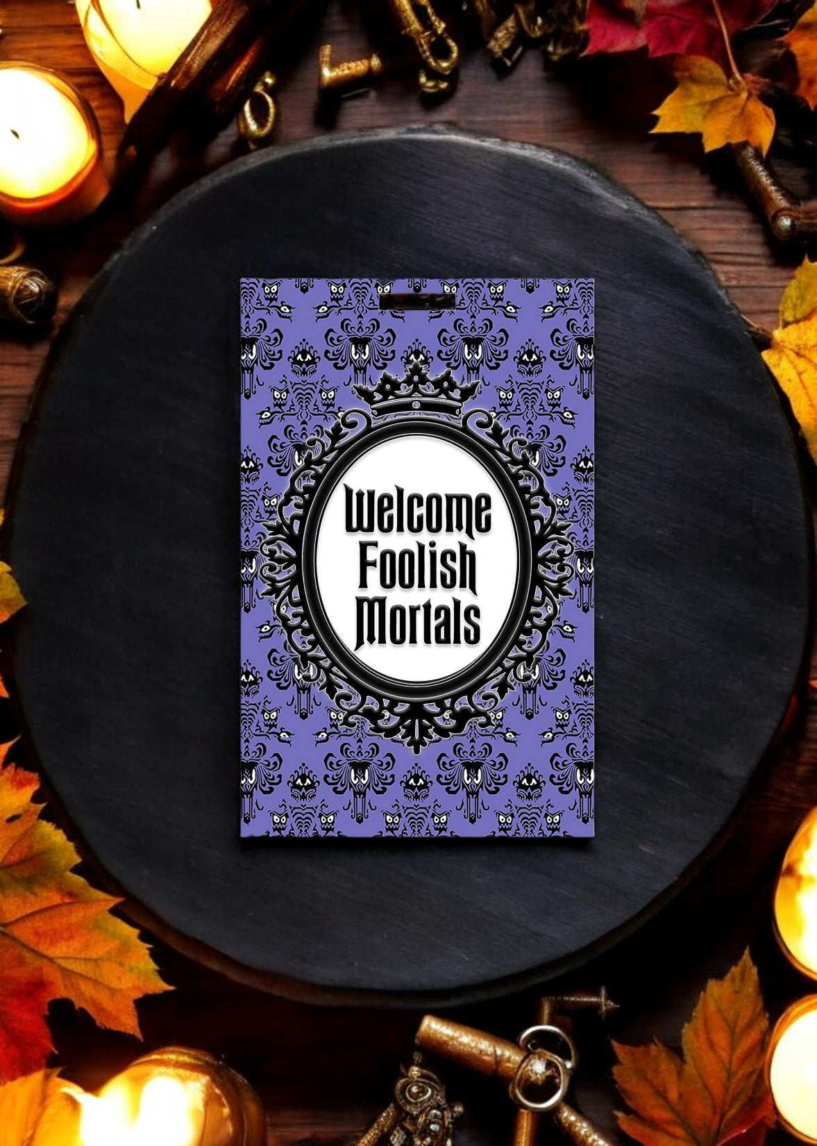 Personalized Haunted Mansion-Inspired Luggage Tag - Double Sided!