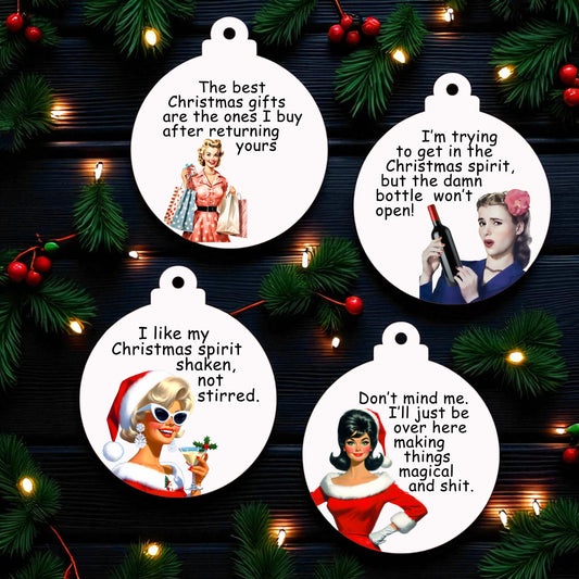 Retro Christmas Ornaments