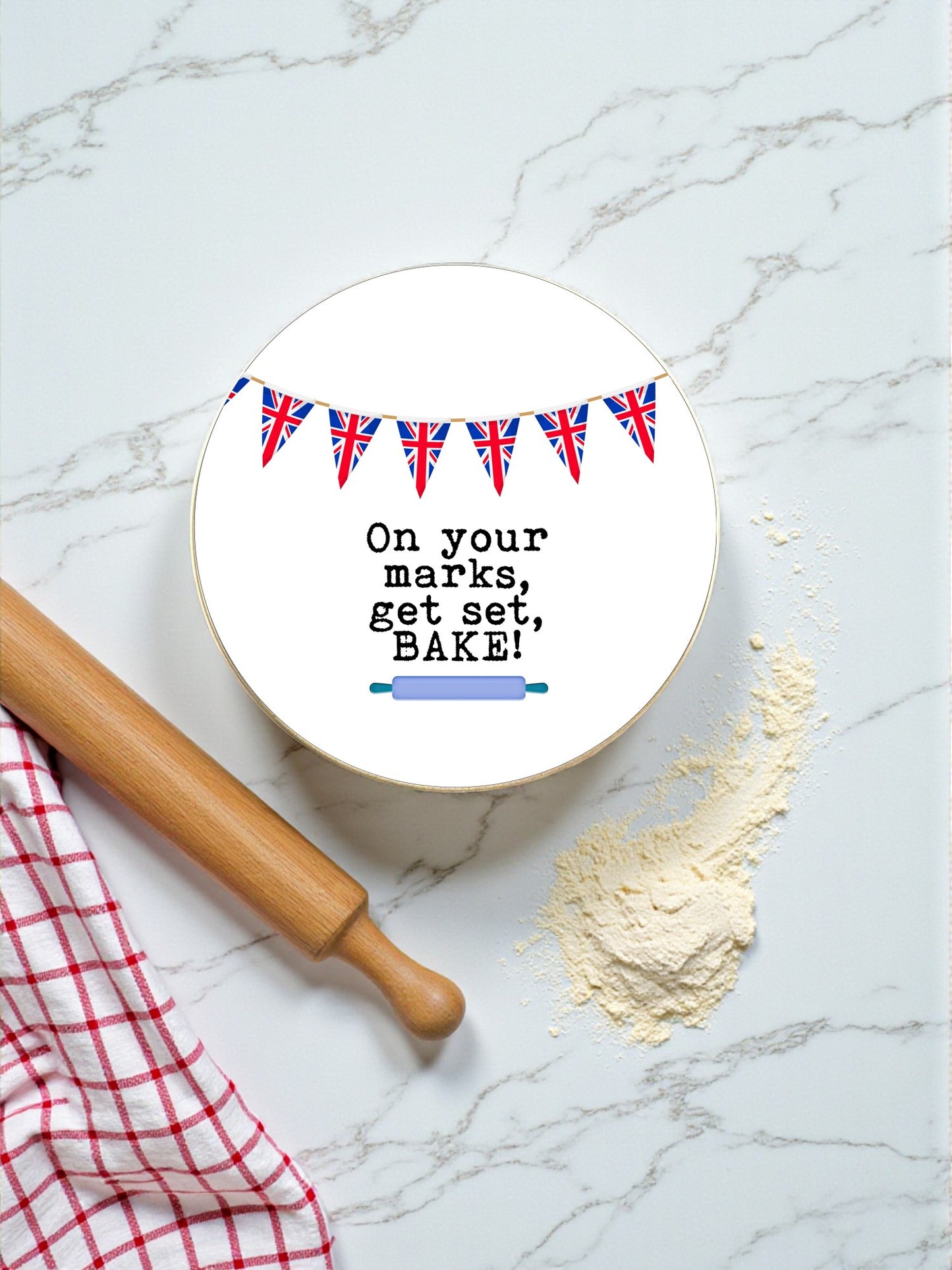GBBO-Inspired Metal Round Tin Container