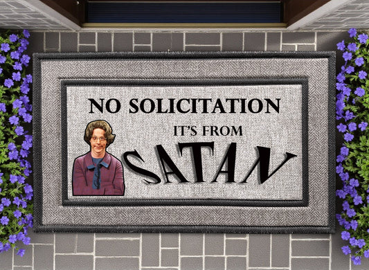 SNL's Church Lady-Inspired No Solicitation Door Mat