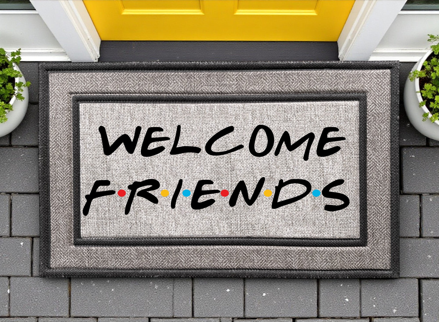 Welcome Friends Door Mat