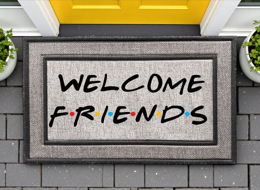 Welcome Friends Door Mat
