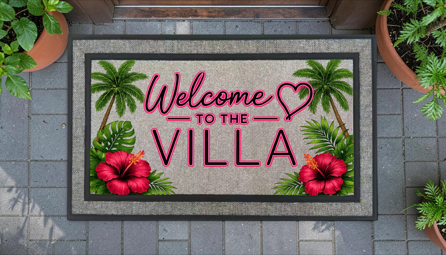 Welcome to the Villa Welcome Mat