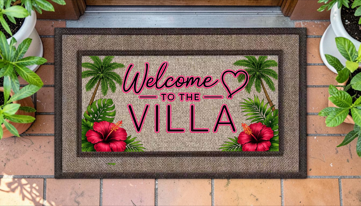 Welcome to the Villa Welcome Mat