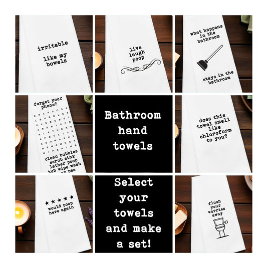 Bathroom Hand Towels - Choose and Make a Set!