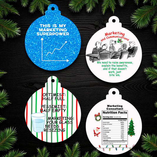Ceramic Christmas Ornament for your Marketing Professional!